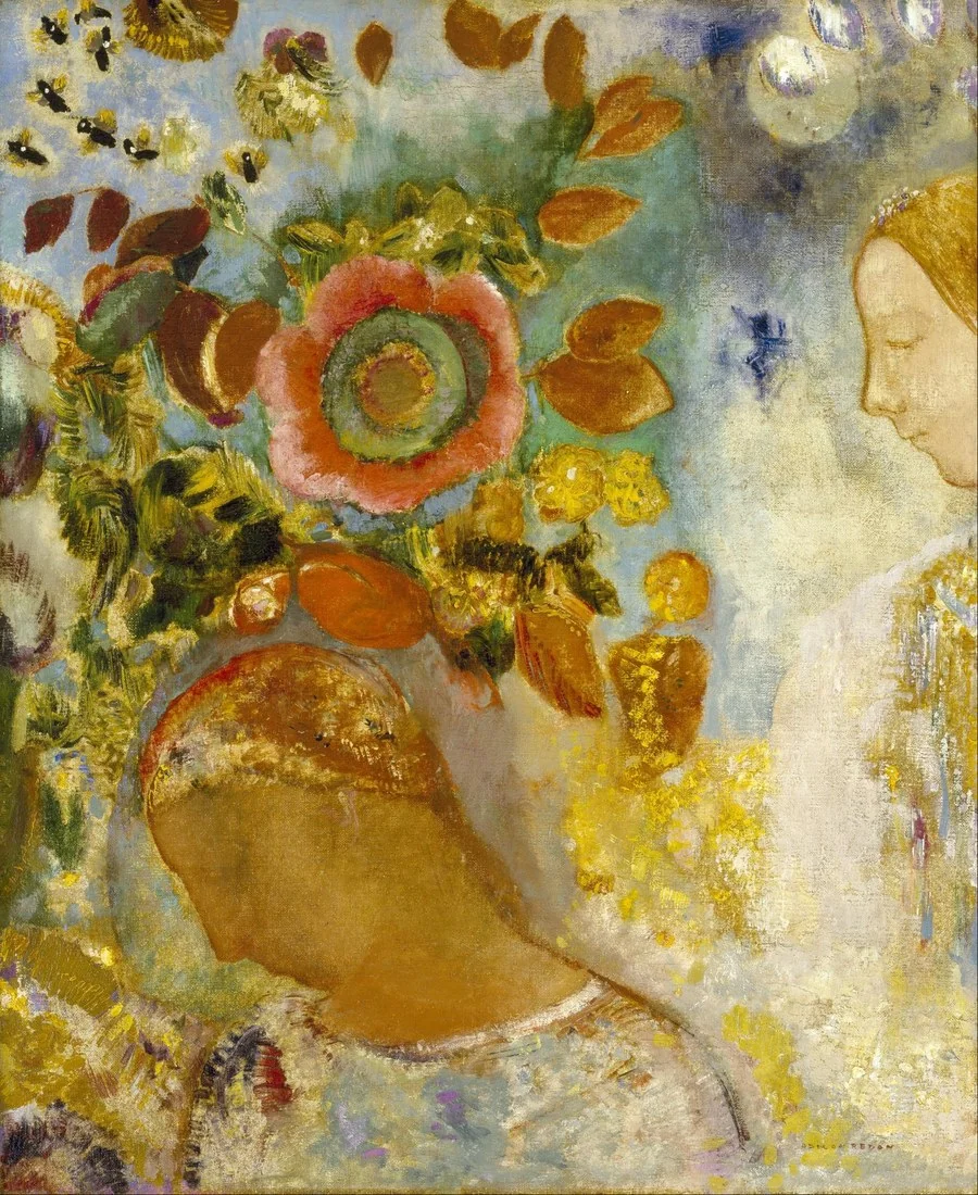 Deux jeunes filles parmi les fleurs — Odilon Redon